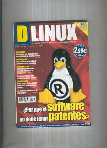 REVISTA DLINUX, Año 01 Numero 08: ¿Por que el Software no debe tener patentes?