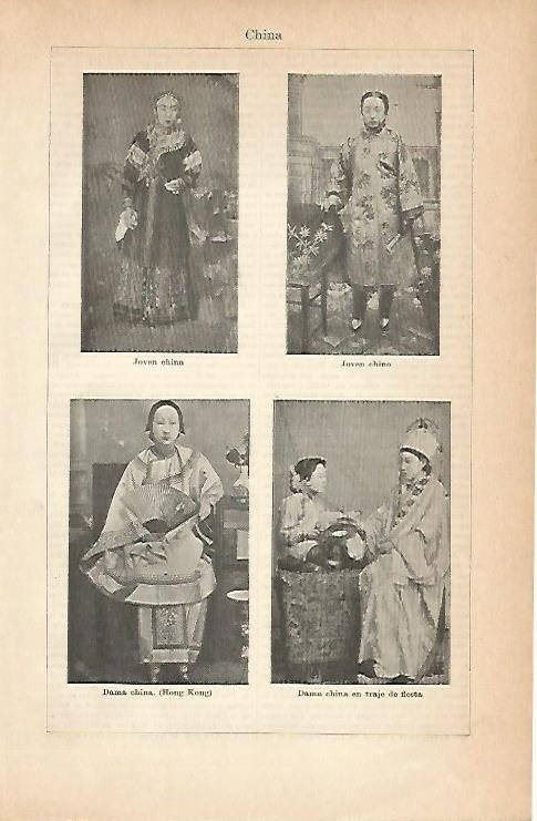 LAMINA ESPASA 1966: Habitantes de China