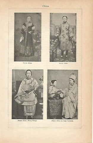LAMINA ESPASA 1966: Habitantes de China