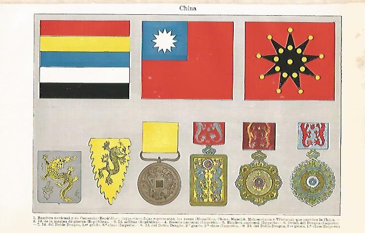 LAMINA ESPASA 1970: Banderas de China