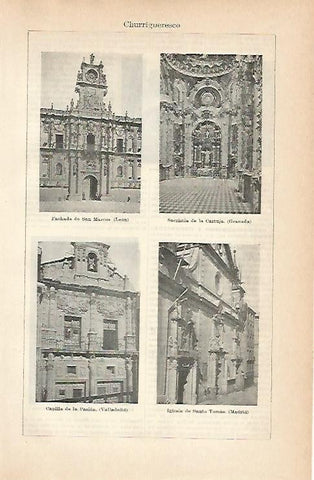 LAMINA ESPASA 1999: Ejemplos de arte Churrigueresco