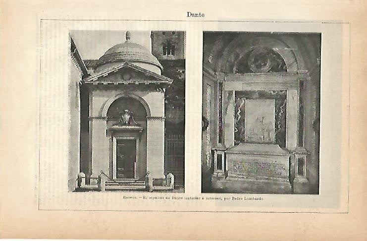 LAMINA ESPASA 2021: Sepulcro de Dante en Ravena Italia