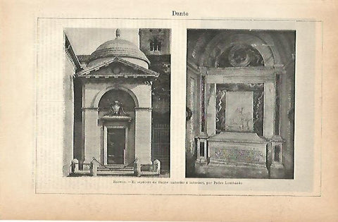 LAMINA ESPASA 2021: Sepulcro de Dante en Ravena Italia