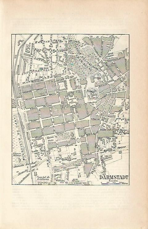 LAMINA ESPASA 2033: Plano de Darmstadt Alemania