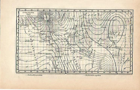 LAMINA ESPASA 2058: Lineas isogonas en 1905