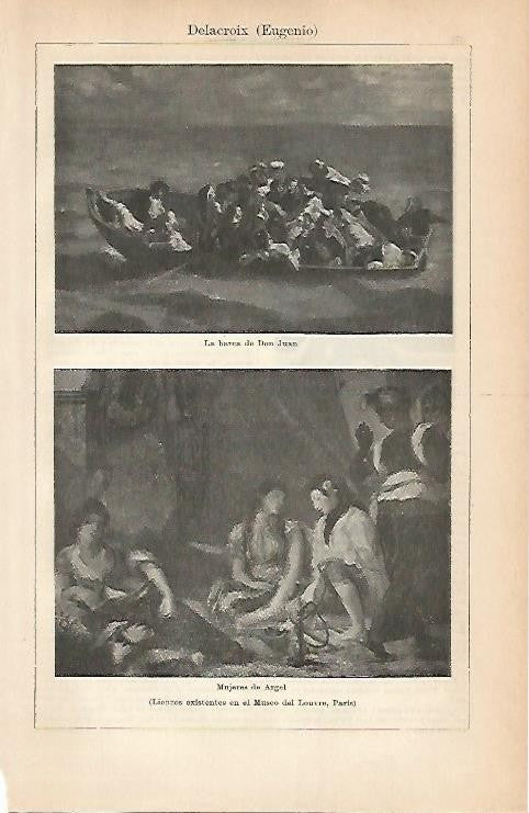 LAMINA ESPASA 2062: Obras de Delacroix