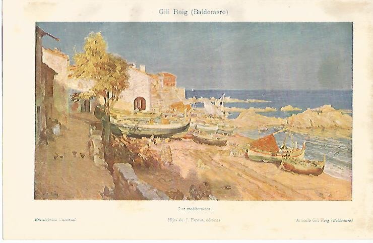 LAMINA ESPASA 2082: Luz mediterranea por Gili Roig