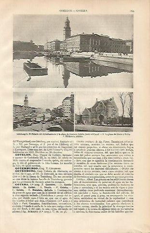 LAMINA ESPASA 2138: Edificios de Gotenburg Suecia