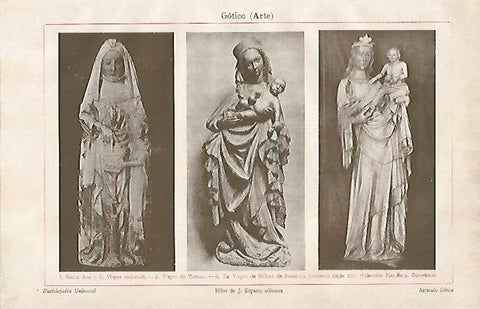 LAMINA ESPASA 2140: Esculturas goticas
