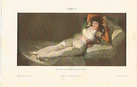 LAMINA ESPASA 2142: La maja vesstida de Goya