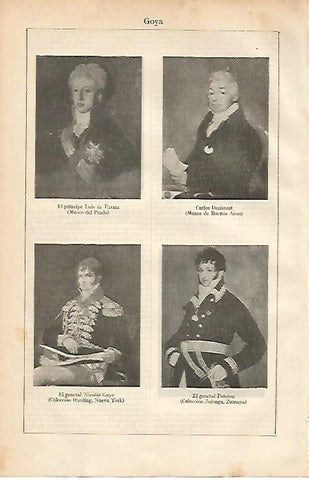 LAMINA ESPASA 2146: Retratos masculinos pintados por Goya