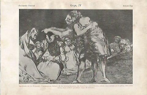LAMINA ESPASA 2153: Aguafuerte de Los Disparates de Goya