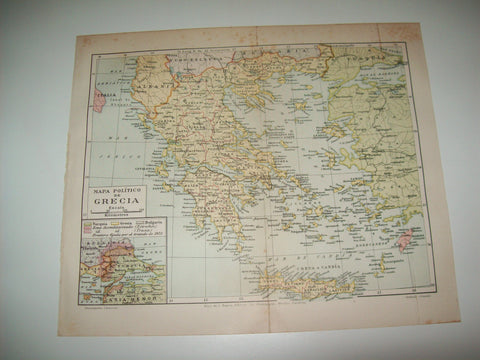LAMINA ESPASA 2192: Mapa politico de Grecia