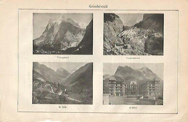 LAMINA ESPASA 2205: Vistas de Grindelwald Suiza