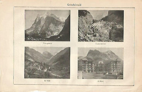 LAMINA ESPASA 2205: Vistas de Grindelwald Suiza