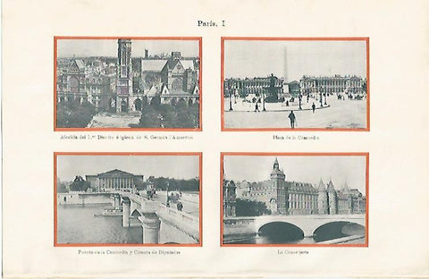 LAMINA ESPASA 2263: Vistas de Paris