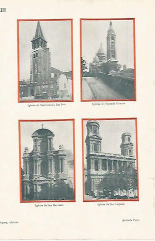 LAMINA ESPASA 2274: Iglesias de Paris