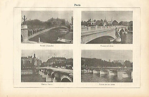LAMINA ESPASA 2283: Puentes de Paris