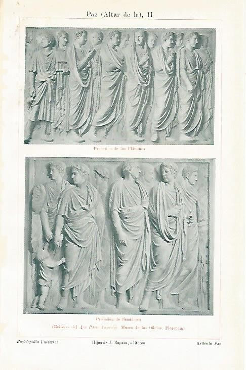 LAMINA ESPASA 2377: Ara Pacis Augustuae Florencia