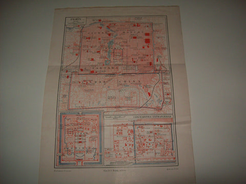 LAMINA ESPASA 2414: Plano de Pekin China