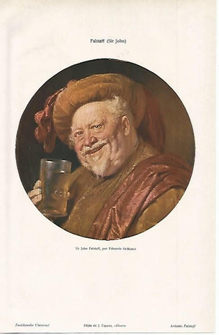 LAMINA ESPASA 2425: Si John Falstaff por Eduardo Grutzner