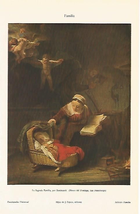LAMINA ESPASA 2429: La Sagrada Familia de Rembrandt