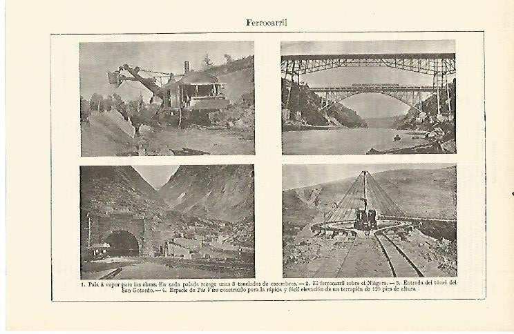 LAMINA ESPASA 2480: Panoramas de ferrocarril