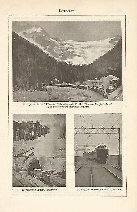 LAMINA ESPASA 2485: Imagenes de ferrocarril