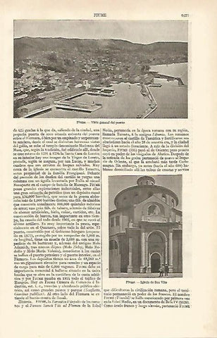 LAMINA ESPASA 2538: Puerto de Fiume Italia