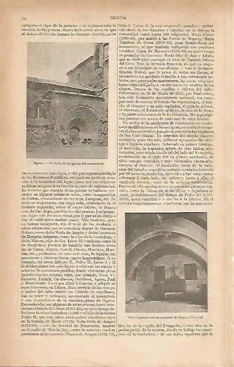 LAMINA ESPASA 2544: Monasterio de Sigena Huesca