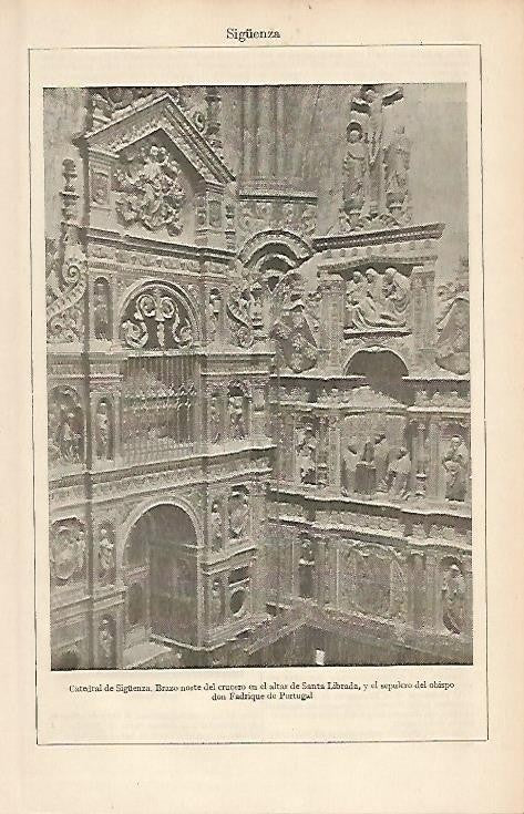 LAMINA ESPASA 2562: Catedral de Siguenza Guadalajara