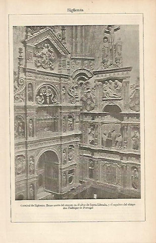 LAMINA ESPASA 2562: Catedral de Siguenza Guadalajara