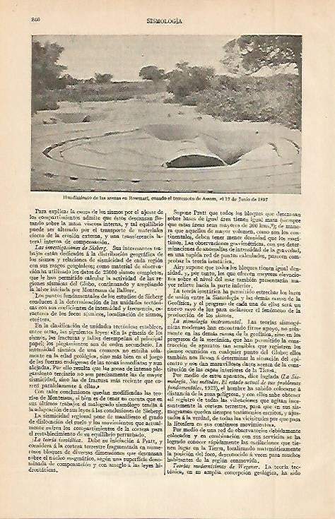 LAMINA ESPASA 2639: Hundimiento de las arenas de Rowmari 1897