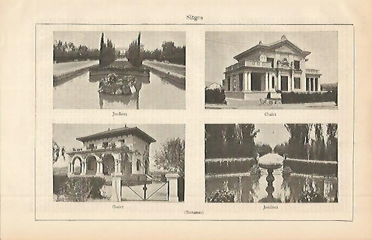 LAMINA ESPASA 2644: Casas y jardines de Sitges Barcelona