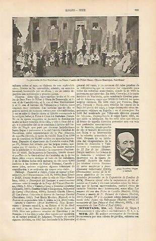 LAMINA ESPASA 2646: La procesion de San Bartolome por Masso