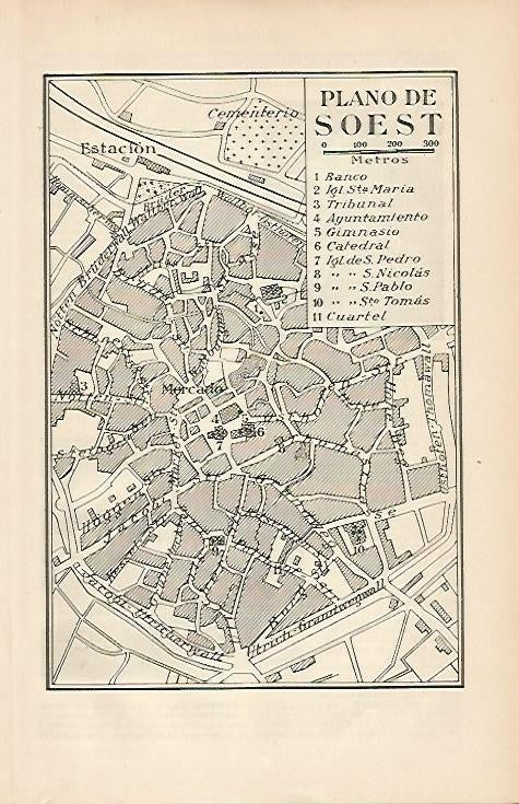 LAMINA ESPASA Alemania 2681: Plano de Soest Alemania