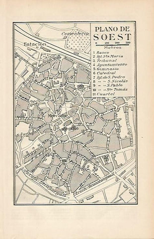 LAMINA ESPASA Alemania 2681: Plano de Soest Alemania