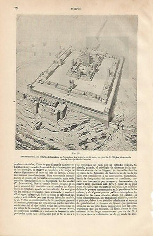 LAMINA ESPASA 2720: Reconstrucion del Templo de Salomon