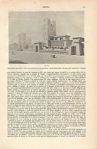 LAMINA ESPASA 2721: Reconstruccion hpotetica del Templo de Salomon