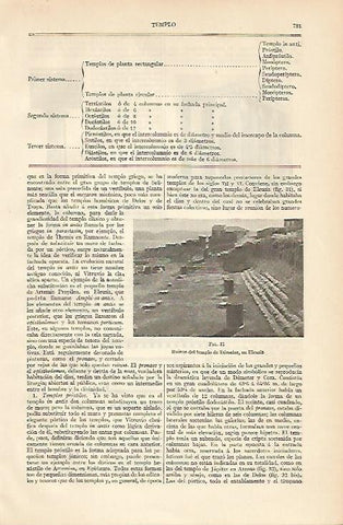 LAMINA ESPASA 2723: Templo de Demeter en Eleusis Grecia