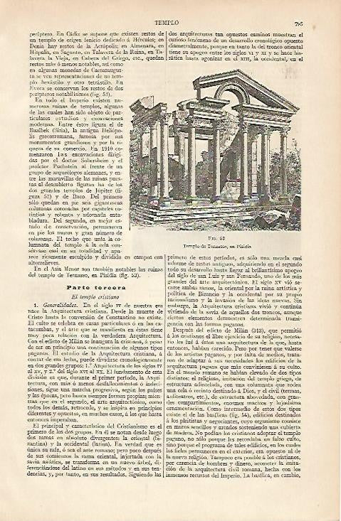 LAMINA ESPASA 2730: Templo de Ternasso en Pisidia Turquia