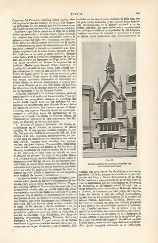 LAMINA ESPASA 2733: Templo antiguo de Londres hoy vivienda