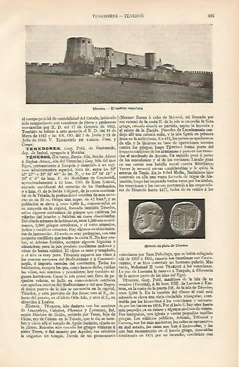 LAMINA ESPASA 2742: Castillo de Tenedos Turquia