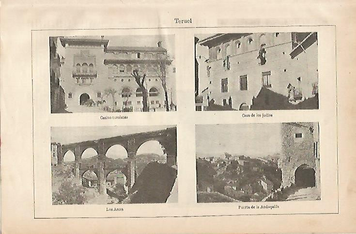 LAMINA ESPASA 2788: Vistas de Teruel