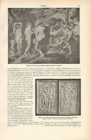 LAMINA ESPASA 2256: El juicio de Paris por Rubens