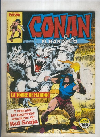 Conan el Barbaro primera edicion numero 109 (numerado 2 en trasera)