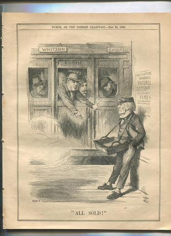 Punch semanario humor ingles de 1885: juego 12 paginas semana 30.05.1885