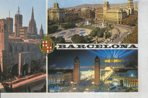 Postal 011351: Vistas varias de Barcelona