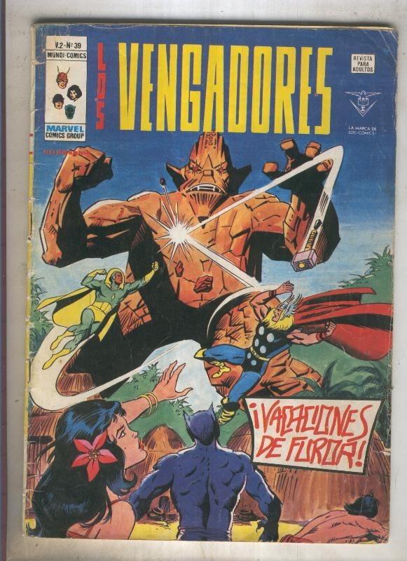 LOS VENGADORES Volumen 2 numero 39 (numerado 3 en trasera)