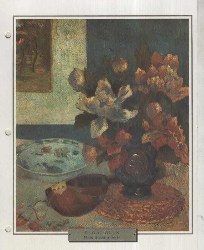 Lamina 45: Paul Gauguin: Naturaleza muerta con mandolina